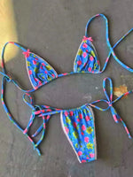 2026 Floral Print Halter Strappy Bikini Female Swimsuit Women Swimwear Two-pieces Bikini Set Bow Knotted Bathing Suit Swim Lady