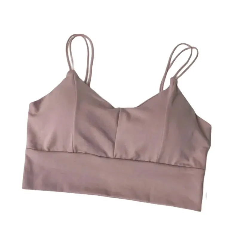 Cotton Tube Tops Women Bra Crop Top Female Wireless Solid Color Top Sleeveless Sexy Lingerie Padded Underwear