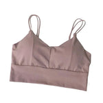 Cotton Tube Tops Women Bra Crop Top Female Wireless Solid Color Top Sleeveless Sexy Lingerie Padded Underwear
