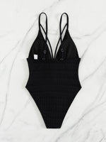 2026 Sexy Beachwear Women Low Cut Hollow Out Slim Bodysuit Holiday Backless Sexy Mesh Bikinis Summer New Chic Holiday Swimsuit