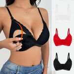 3 Piece Set Of Women'S Breastfeeding Underwear Comfortable Without Steel Rings And Anti Sagging Gathering Breastfeeding Bra