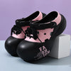 2026 New DIY Lace-up Fashion Clogs For Women Platform Slippers Thick Sole Summer Shoes Female Street Sandals Home Beach Slides