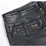 Women's Zipper Pu Leather Shorts High Waist Stretch Slim Lift Hip Motorcycle Shorts Summer Sexy Bodycon Black Leather Shorts