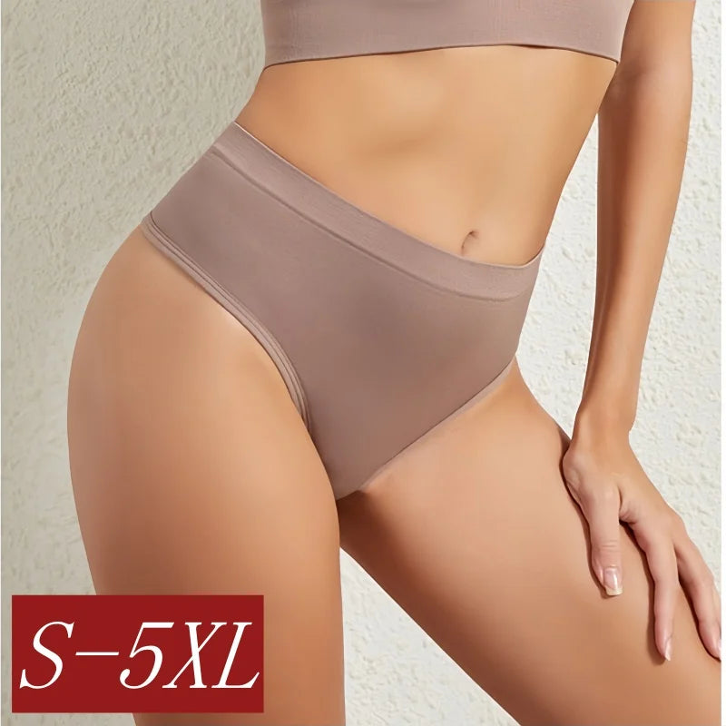 Seamless Panties Women Thongs Low Rise G-stringe Female Breathable Sports Underpants Sexy Lingerie S-5XL Comfort Intimates