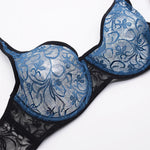 Womens Underwear Lace Bras Underwire BH Hollow Out Embroidery Sexy Lingerie Tops Plus SizeBrassiere A B C D Cup
