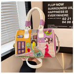 PU New Personality Stylish Shoulder Bags Design Patchwork Zipper 2025 Hot Sale Women's Bags Retro High Quality Women's Bags