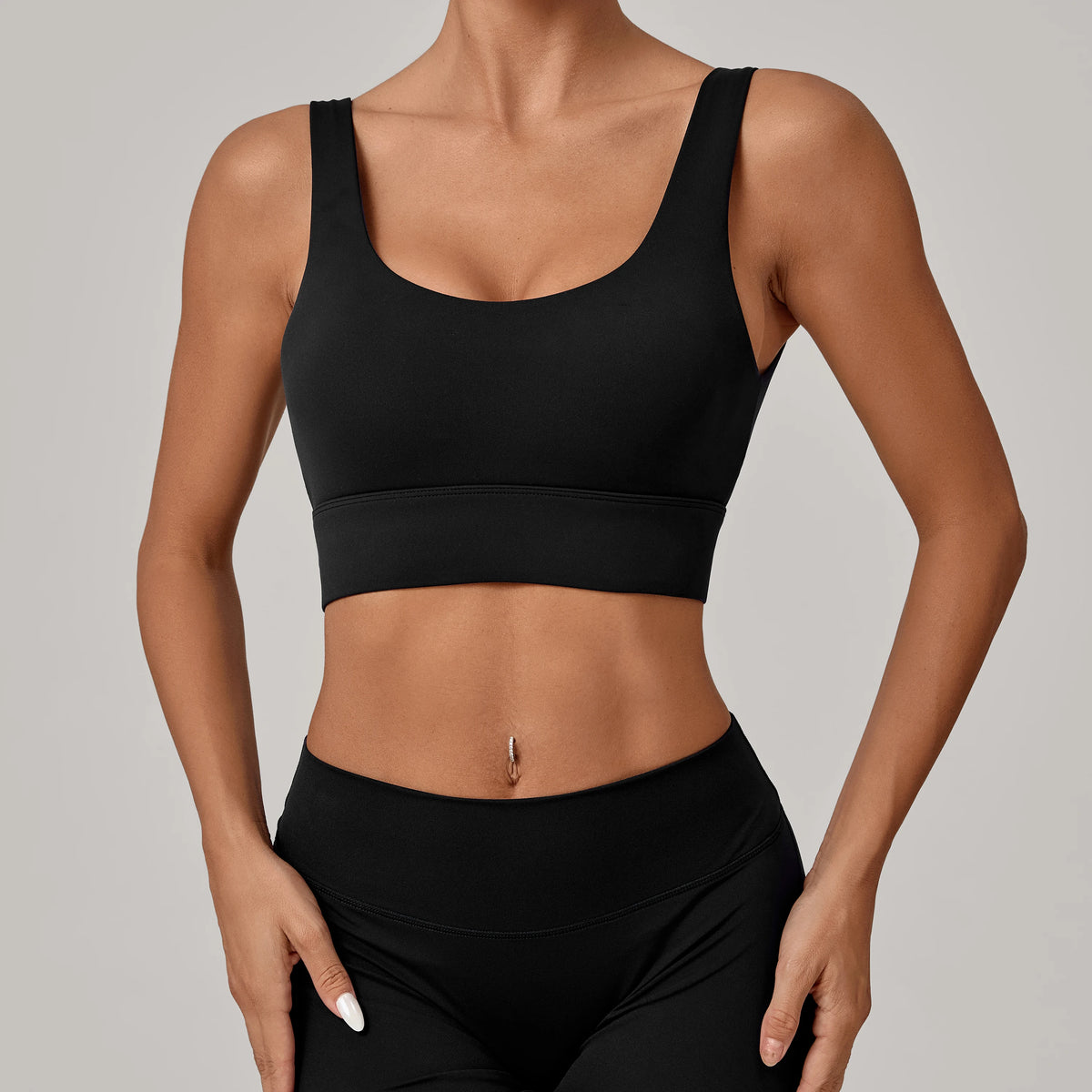 Running Sports Bra Women High Support Open Back Yoga Breathable Slim Fit Fitness Pilates Tank Top With Removable Pads