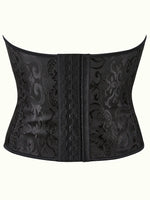 New three-row button waist shaping and bust support European and American style front tie court-style corset