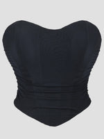 Women’s Niche Backless Mesh Cami Top, Strapless Bandeau Tank Vest, Super Breathable Minimalist Y2K Style for Outerwear