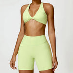 Women Seamless Yoga Set 2PCS Gym Workout Clothes for Female Push Up Bra High Waist Leggings Sexy Fitness Sportswear Sports Suits