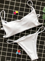 Sexy Mini Micro Thong Bikini 2025 Women Swimsuit Female Brazilian Swimwear Two Pieces Bikini Set Striped Bathing Suit Swim Lady