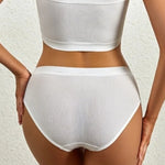2Pcs/Set Women Panties Low Rise Briefs Seamless Underwear Female Full Coverage Back Bottoms Sports Underpants Sexy Lingerie M-L