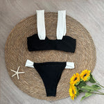 Black Bikini 2024 Sexy Micro Mujer Bikini Set Women Swimsuits Female Swimwear Brazilian Biquini Swimming Suit Solid Beachwear