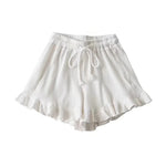 New Women's Sleeping Pants Casual Shorts Waffle Style Morning Running Sports Pants Fashionable and Trendy Lace Hot Pants Y2K