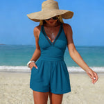 Women's One Piece Swimsuit High Waisted Tummy Control Swimwear with Pockets High Elastic 2026 New Beachwear Beach Bathing Suit