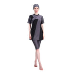 Muslim Swimsuit Burkini with Hijab for Women, Islamic Bathing Suit, Modest Plain Clothing, Swimwear for Muslim Swimming