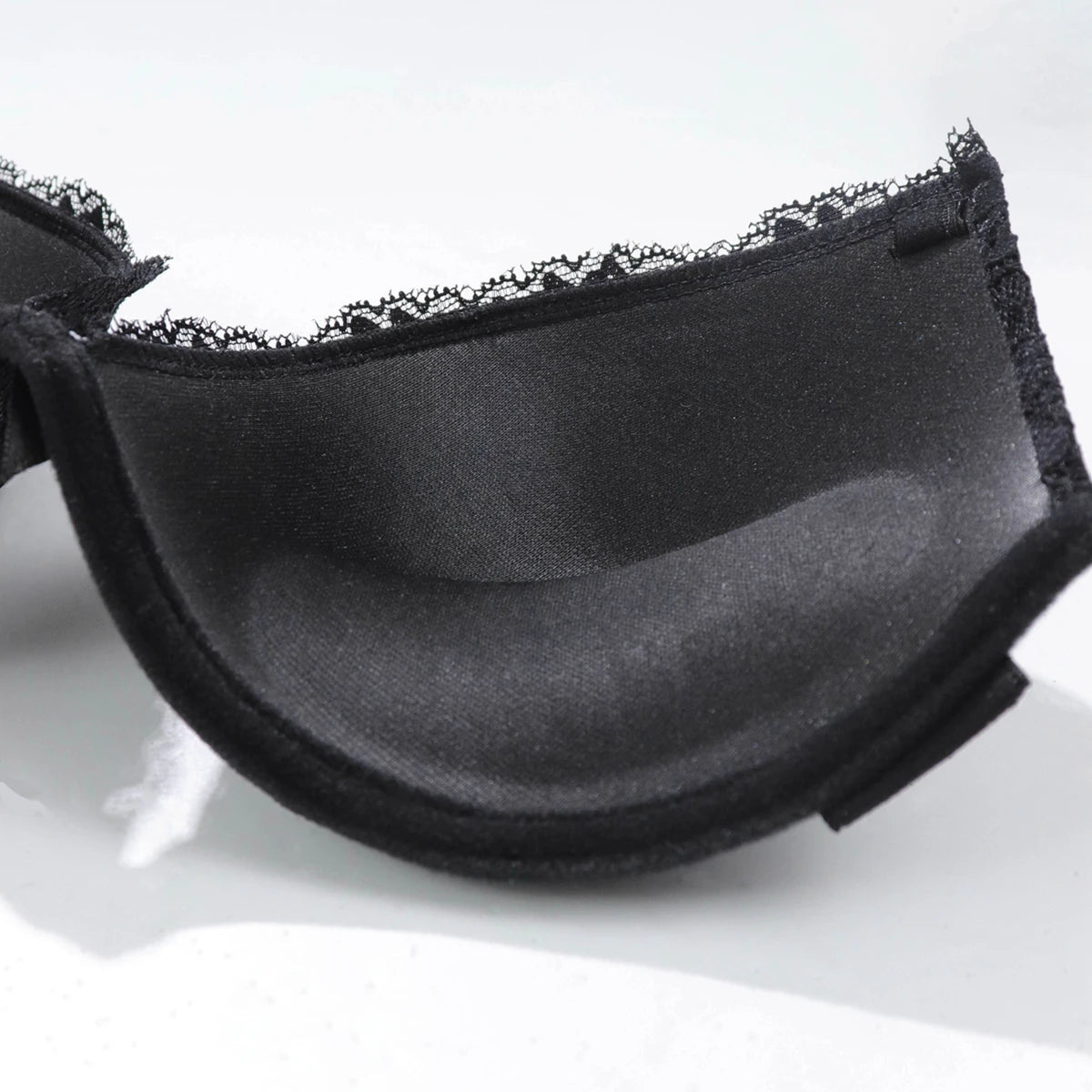 BEAUWEAR Floral Lace Bra for Woman Padded Bra Push Up Strapless Bras with Transparent Straps 34B 34C 36B 36C 38B 38C-3094