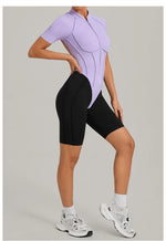 Women's Seamless Yoga Jumpsuit Sports Workout Running Hip-lifting Slim Fit Shorts One-Piece Training Fitness Gym Bodysuit