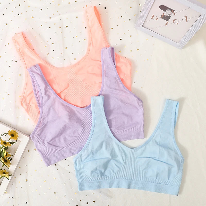 Women Seamless Tube Top Underwear Wireless Bra Low Back Sexy Lingerie Comfort Unlined Crop Top Sleeveless Solid Bra Tops
