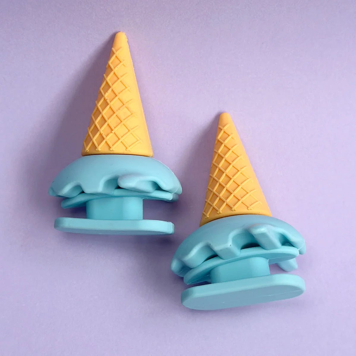 1Pair DIY Shark Slippers Charms Night Glowing Lantern Unicorn Cute Strawberry Panda Ice Cream Fins Shoes Accessories
