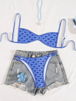 Sexy Coffee Polka Dot Print Bikini Set 2026 Women Pleate Push Up Bra Hollow Out Thong Swimsuit Summer Pool Bathing Suit Swimwear