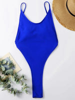 2025 Sexy Sparkling Shiny Women Swimwear One Piece Swimsuit Female High Cut Monokini Backless Bather Bathing Suit Swim Bodysuit