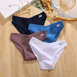 3Pcs/set Cotton Panties Women M-4XL Low Waist Underwear Plus Size Briefs Ladies Comfortable Underpants Female Panties Lingerie