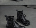 Shoes for WomenCross-tied Ladies Boot Daily Boots Hot Sale Cotton Shoes Round Toe Comfortable Flat Shoes Women Ankle Boots