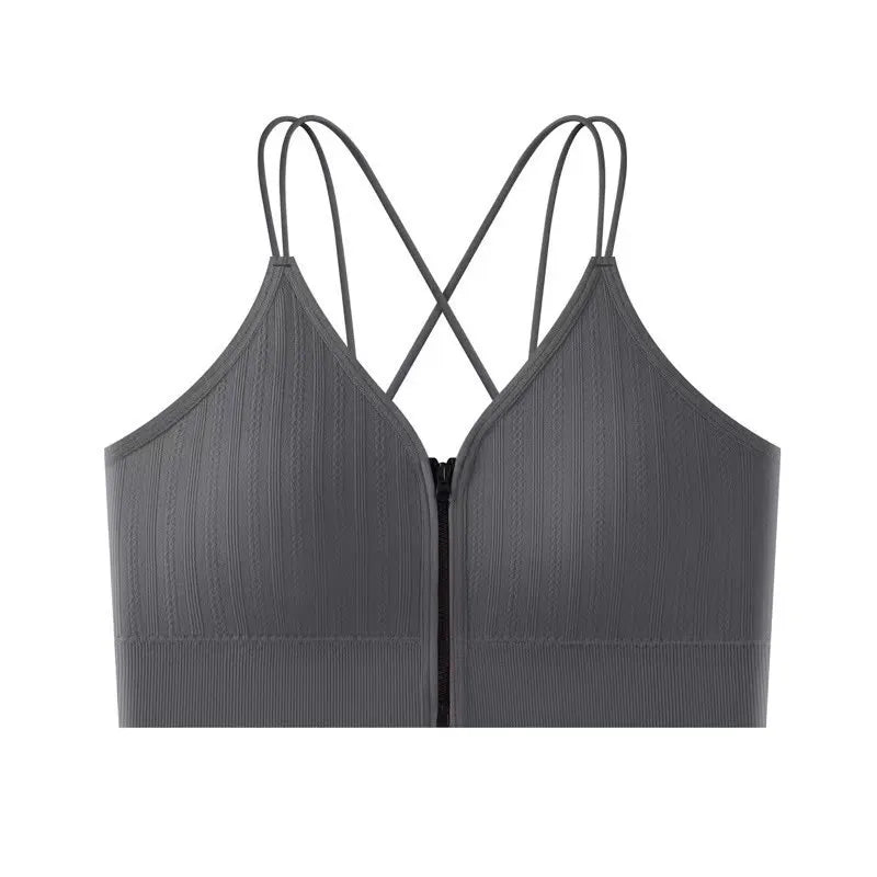 Seamless Bra Women Front Zipper Tube Tops Wrapped Chest Vneck Wireless Bra Comfort Tube Bra Beauty Back Underwear Sports Vest