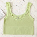 Seamless Bras For Women Streetwear Rib Sports Tank Top Sexy Lingerie No Pads Crop Top Female Fitness Underwear