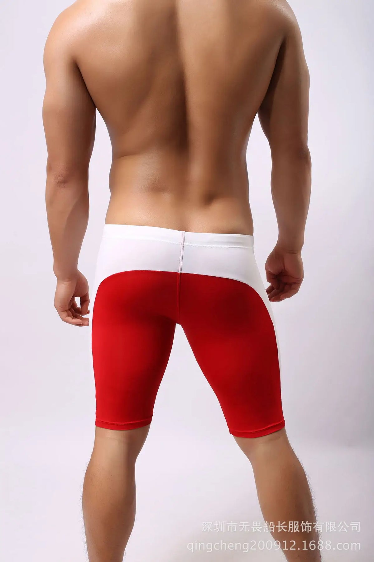 Men's Swimming Trunks Fitness Shorts Casaul Beach Vaction Style For Man Color Blocked Drawstring Elastic Waist Beach Shorts KD14