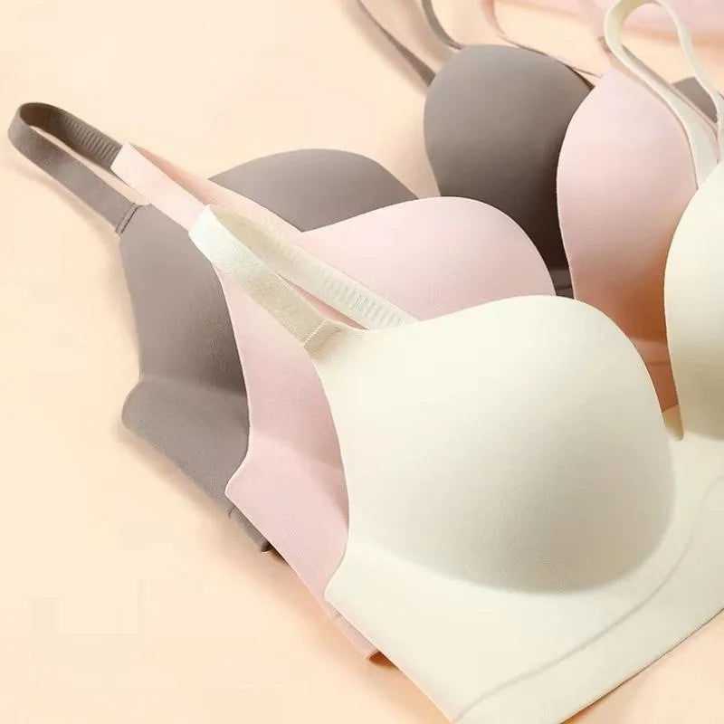 Push-Up Bras Seamless Underwear Women Gathered Small Chest Bralette Sexy Lingerie Without Steel Rings Comfort Breathable Bra