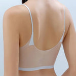 2Pcs/Set Seamless Bras For Women Padded Bra Sexy Lingerie Comfy Solid Color Tube Top Thin Straps U-Back Underwear M-4XL
