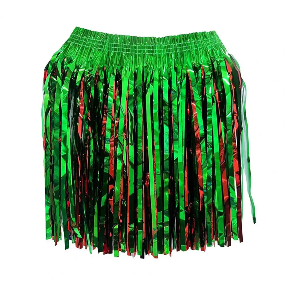 Sequin Cheerleading Team Dress for Adults Kids Rain Skirt Dance Costume Streamer Fringe Half Skirt for Beach Parties