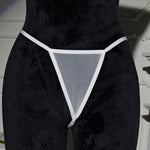 White Sexy Lingerie Women's Underwear Mesh See Through Babydoll Nightdress And Thongs Pijamas Sets Female Erotic Costumes