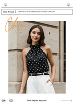 Phantasy Office Lady Polka Dot Tanks Eleghant Halter Black Top Women Sexy Lace up Sleeveless Red Vest 2026 Summer Clothing