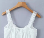 Lace Skirt Set Dress Summer Women Beach Holiday Sexy Cotton Matching Set Outfits Spring White 2 Pcs Vestidos Female Set 2025