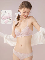 Sheer Lace Teddy Lingerie Set Panty Sexy Bra & Panty Set Ultra Thin Comfortable Summer Wear S-3XL BC Sexy Gift Sexy Tushy MOYISU
