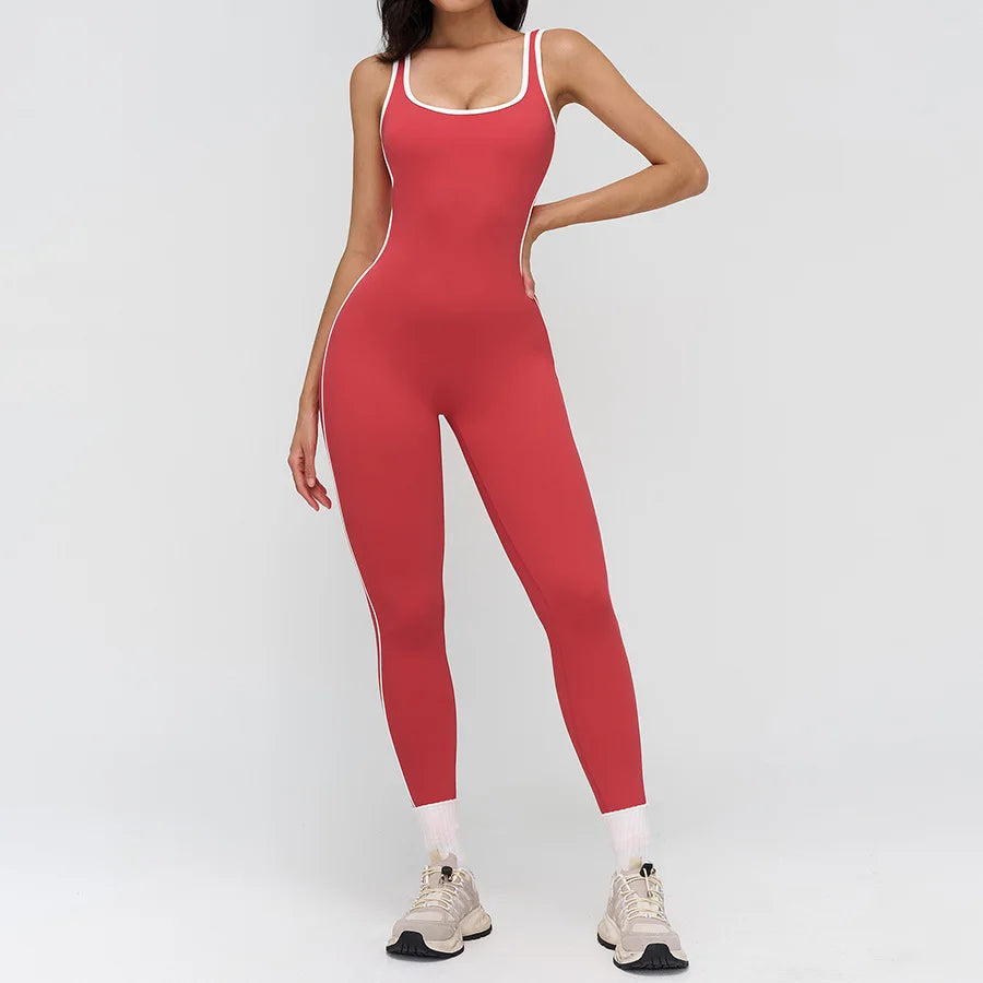 Women Jumpsuit Gym Set Yoga Suit Back Cross Sportswear Sports Jumpsuit Fitness Dance Performance Rompers Workout Bodysuits