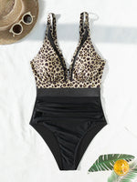 Sexy Black One Piece Swimsuit 2026 Women Mesh Patchwork Transparent Tummy Control Swimwear Bathing Suit See Through Monokini