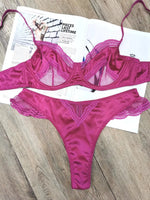 MOYISU Parisian Lingerie Set | Chantilly Lace & Mesh Cutouts | EU 85B Support | Effortless French Slimming Underwire Sexy Bras