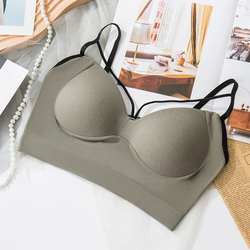 Seamless Bras For Women Deep Vneck Push Up Bra Wireless Bralette Women's Sexy Lingerie Beautiful Back Underwear Female Crop Top