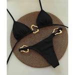 Sexy Halter Micro Bikini 2025 Women Swimsuit Solid Swimwear Thong Bikinis Set Brazilian Beach Wear Bathing Suit Biquini Female