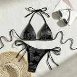 Halter Shiny Star Sequins Bikini 2025 Women Swimsuit Female Swimwear Two Pieces Bikini Set Brazilian Bathing Suit Swim Beachwear