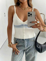 Summer Y2K Hot Girl Camisole V Neck Woolen Vest