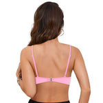Women's Sexy Bikini Bra Fashion Push Up Underwear Swimsuit Solid Color Cross Tie Bra Pad No Steel Swimsuits Bikini Lenceria