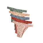 5Pcs/Set Women Seamless Brazilian Panties Solid Color High Leg Cut Briefs Sexy Underwear Female Underpants Comfort Lingerie