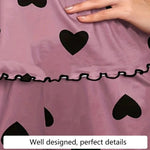 Women's Sleepwear Pajama Set Pajamas T-Shirts Shorts Pink Heart-Shaped Print T-Shirt Ice Silk Top Comfortable loungewear