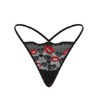 5pcs/pack Low Rise Lip Print Sexy Women G-string Sexy Lingerie Breathable Comfortable Lady Thongs 2025 Erotic Female Underwear