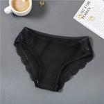 3Pcs/set Women's Cotton Panties M-2XL Women Patchwork Lace Underwear Sexy Low Waist Briefs Ladies Comfortable Underpants 2022